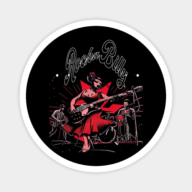 Rockabilly Magnet by MckinleyArt